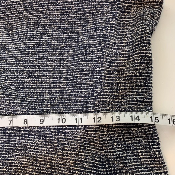 Theory Womens Sleeveless Black White Tweed Fit and Flare Dress Size 10 - Picture 10 of 11